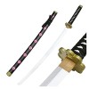 Uvency Épée de Samouraï Anime Roronoa Zoro Avec Fourreau, Accessoires DArme DÉpée Katana En Bois Jouet DÉpée Ninja Anime, 