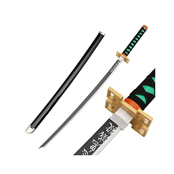 Uvency Démon Slayer Cosplay Katana Cos Samouraï Épée Décoratif Arme Jouets Prop Arme Modèle Lame Anime Amoureux Halloween Fêt