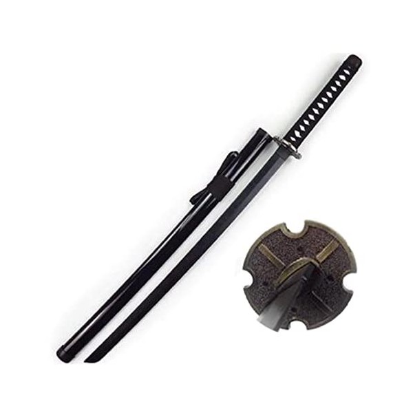 CClz Couteau Arme À Épée En Bois de Bois Roronoa Zoro La Lame, Samurai Sword Cos Accessoires Anime Katana Japonais, Cosplay A