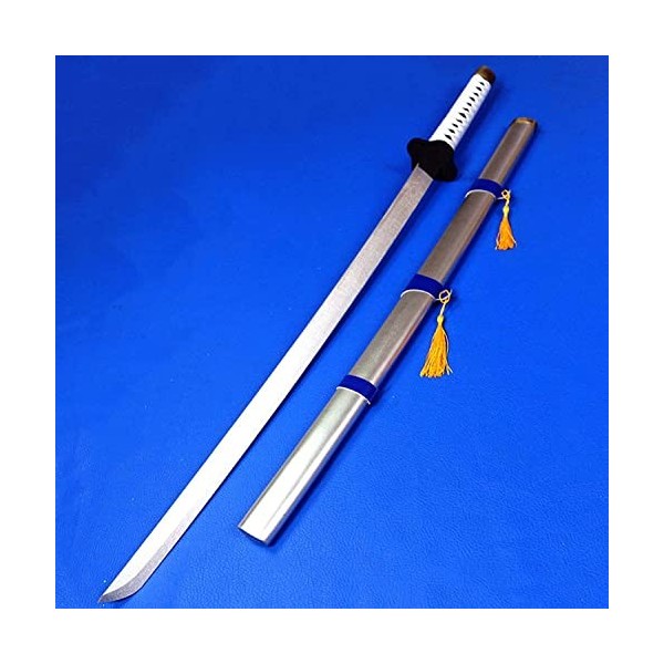 Accessoires de cosplay dépée en bois,épée de tueur de démons,jouet de décoration de lame dépée de couteau en bois Katana,fa