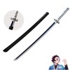 LixLan PU Mousse Tanjiro samouraï épée démon Tueur Lame Japonais Katana Arme en Bois Cosplay Anime épée Halloween Accessoire 