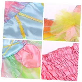 USHOBE 3 Pièces Fille Vêtements Costumes Pour Filles Tenue Pour Filles Halloween Costumes Filles Jupes Arc-En-Robe Filles Fée