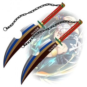 Épée Demon Slayer Épée De Samouraï en Bois 80cm Katana Japonais Couteau Fait À La Main pour Les Amateurs Danime, Accessoires