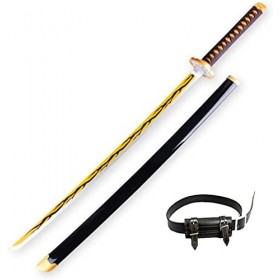 CClz Couteau En Bois DÉpée En Bois de Bois Kamado Tanjiro Lame Cos Sword Arme Arme Ma Modèle Anime Amoureurs Cosplay Katanas