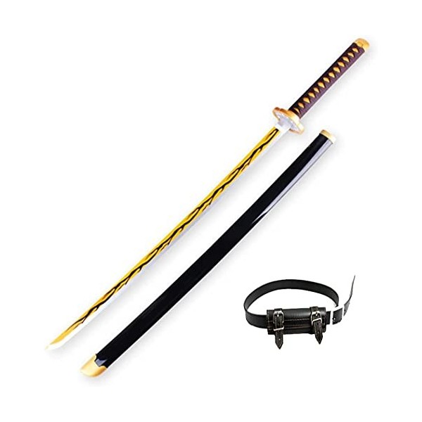 CClz Couteau En Bois DÉpée En Bois de Bois Kamado Tanjiro Lame Cos Sword Arme Arme Ma Modèle Anime Amoureurs Cosplay Katanas