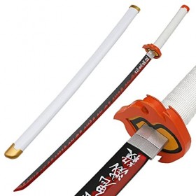 NIANXINN Accessoire DArme À Lame Katanas, Samouraï En Bois Avec Gaine, Anime Cosplay, Lame de Tueur de Démons, Katana Japona