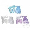 COOLMP Lot de 3 - Kit daccessoires de déguisement de fée 3pcs Enfant Mix