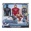 Marvel Avengers Série Titan Hero – Lot de figurines 7,6 x 30,5 cm – Black Panther | Ironman | Thor – MWT LTD