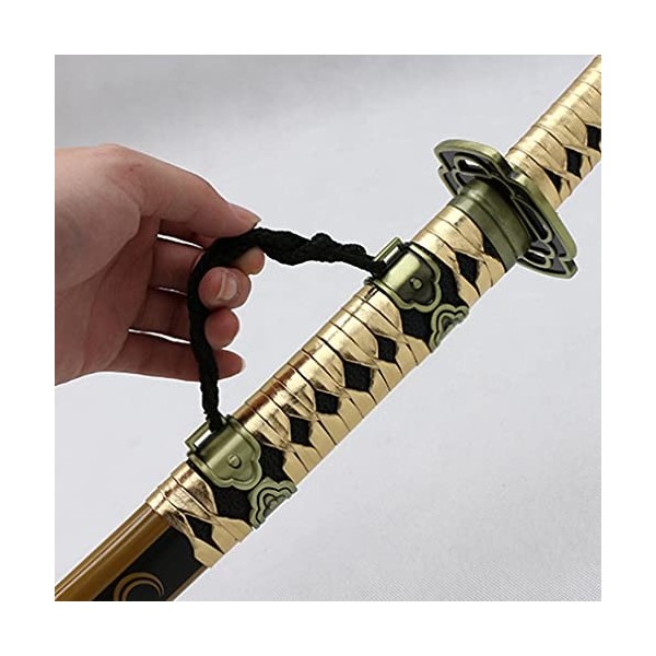 Épée De Samouraï en Bambou Katana Épée Anime Cosplay Accessoires Épée en Bois Katana Formation Épée pour Jeu De Rôle Et Colle