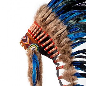 Pink Pineapple Coiffe Indienne en Plumes dorigine Responsable - Warbonnet Style Indiens d’Amérique Fait Main - d’Inspiration