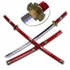 KingWey Roronoa Zoro Katana Une pièce,Lame en Bambou Faite à la Main,épée de samouraï en Bois de 103cm pour Accessoires de Co