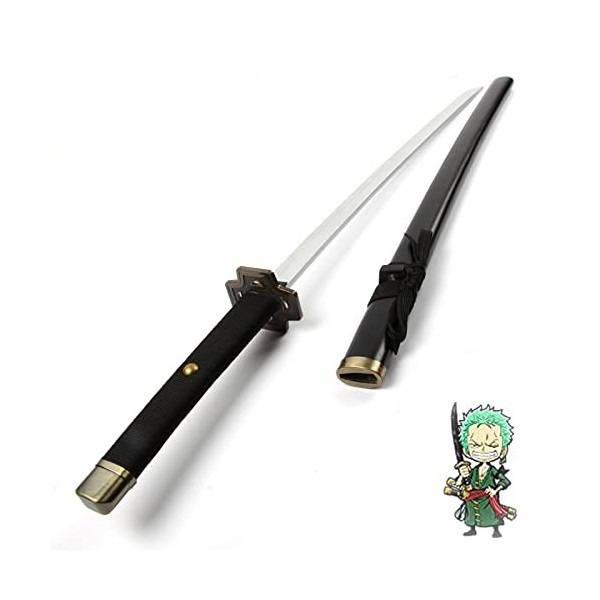 Uvency 102 Cm/41 Pouces Samurai Katana Épée Avec Gaine, Accessoire En Bois Cosplay Japonais Katana Anime Ninja Épée Lame Joue