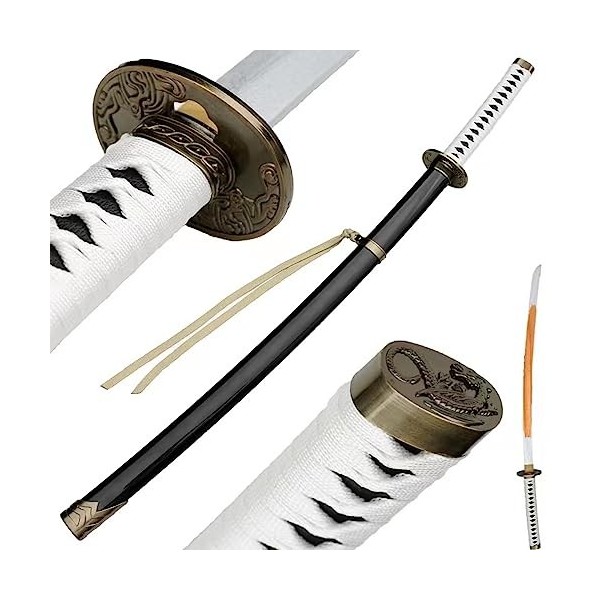 KingWey Devil May Cry Anime Katana,Vergil Yamato,épée de samouraï Japonais,Accessoires en Bois Cosplay Anime,épées Faites à l