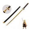 Lame De Tueur De Démons Bambou en Bois Cosplay Anime Épée Accessoire Modèle Darme,Jouet Darme Katana Japonais pour Les Fans