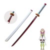 Lame De Tueur De Démons Bambou en Bois Cosplay Anime Épée Accessoire Modèle Darme,Jouet Darme Katana Japonais pour Les Fans