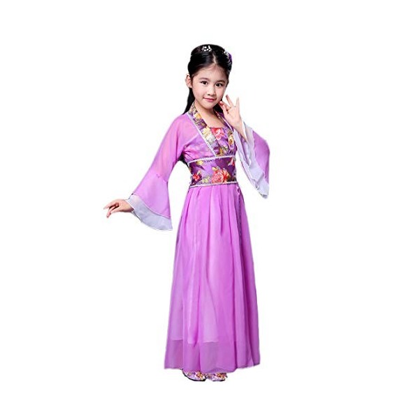 Lazutom Fille Chinois Ancien Chinois Traditionnel Déguisement Fancy Dress Fancy Dress Cosplay Costume - Rouge - 155/160 cm