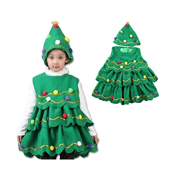 SOIMISS Chapeau Vert Performance Dessin Animé pour Enfants Spectacle Garçons Taille Halloween Arbre Cadeaux Accessoires Enfan