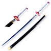 Vendics Épée de Samouraï Tomioka Giyuu Slayer Cosplay Épée En Bois Faite À La Main Épée Katana Pour Les Amoureux de LAnime 4