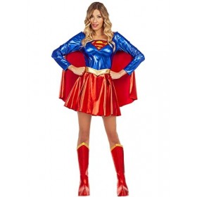 Funidelia | Déguisement Supergirl Sexy pour Femme Kara Zor-El, Super héros, DC Comics - Déguisement pour Adultes et Accessoir