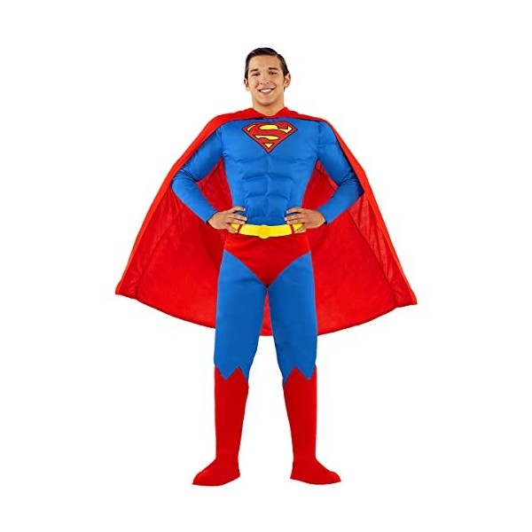Funidelia | Déguisement Superman 100% Officielle pour Homme Taille XS ▶ Man of Steel, Super héros, DC Comics, Ligue de Justic