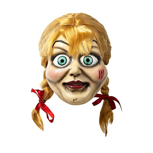 Funidelia | Masque Annabelle Deluxe pour Femme et Homme Films de Peur, Les Dossiers Warren, Halloween, Horreur - Accessoire p