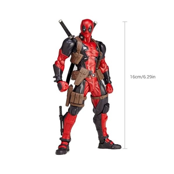 Bankeep Statue de Figurine daction Deadpool, Figurine de Super-héros modèle articulé en PVC décoration de Bureau Cadeau dan