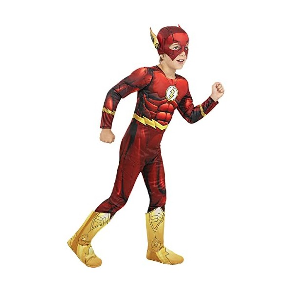 Funidelia | Déguisement Flash musclé pour garçon Super héros, DC Comics - Déguisement pour Enfant, accessoires pour Halloween