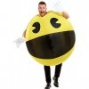 Funidelia | Déguisement Pac-Man gonflable 100% OFFICIELLE pour femme et homme taille Taille unique ▶ Jeux vidéo, Années 80, A