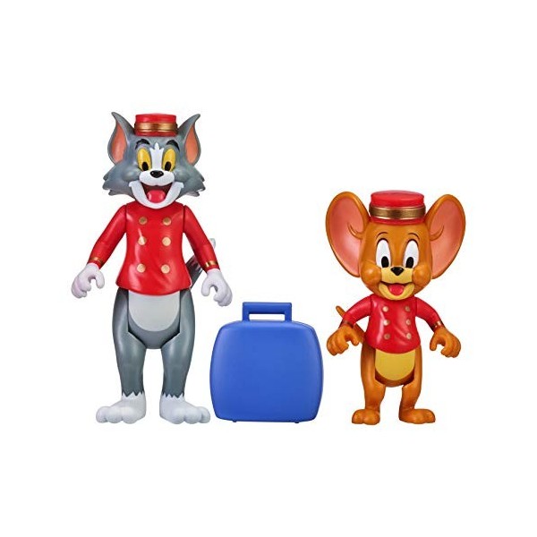 Tom & Jerry - Lot de 2 figurines préférées de scènes de film de 7,6 cm – Hotel Bellhops Tom & Jerry 14463 