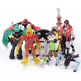 Ben 10 Figurine Omnitrix Monster Model Toy Ben10 Ensemble de figurines quatre bras, matière grise, kineceleran, tête de diama