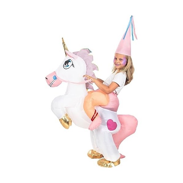 Funidelia | Déguisement portemoi licorne gonflable pour fille et garçon Originaux & Amusants - Déguisement pour enfant et acc