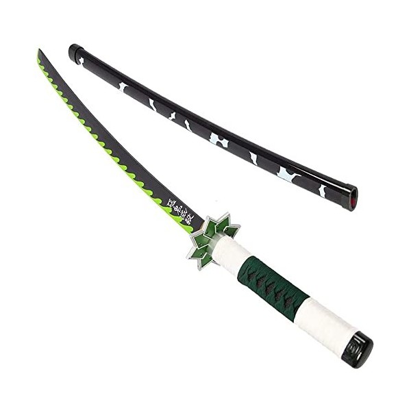 Kimimara Épée Demon Slayer - Katana en bambou - Accessoire pour cosplay - Kochou Shinobu - Taille enfant