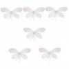 VILLCASE 6 Pcs Ailes De Papillon Colorées Ailes De Princesse Ailes De Filles Ailes De Fée Costume De Papillon Ailes De Licorn