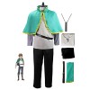 JOHLCR Anime Konosuba Cosplay Vêtements Avec Collier Mascarade Danse Soirée Costume Personnage Danime Satou Kazuma Déguiseme