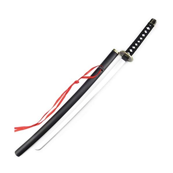 NIANXINN Épée En Bois Massif Avec Fourreau, Couteau En Bois Katana En Bois, Épée de Samouraï En Bois, Pour LEntraînement Aux