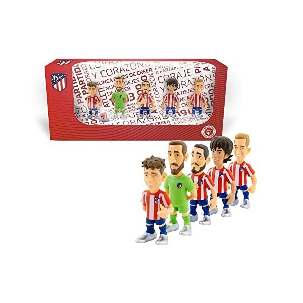 Minix - Atlético de Madrid - Pack de 5 - Figurine à Collectionner 7cm