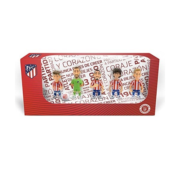 Minix - Atlético de Madrid - Pack de 5 - Figurine à Collectionner 7cm