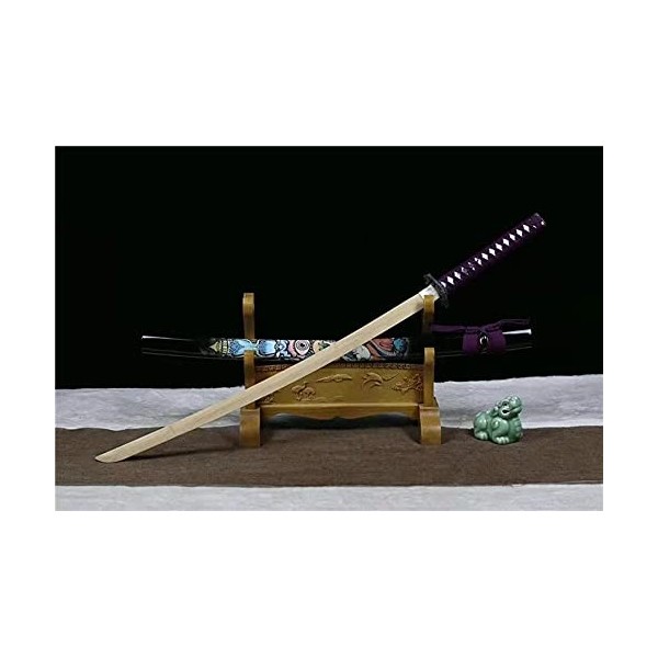 WFENG 102 Cm 1: 1 Arme Toyate Épée, Lame de Tunaigre de Démon Cos Katana Avec Gaine Accessoire DArme En Bois Cosplay Prop/Pu