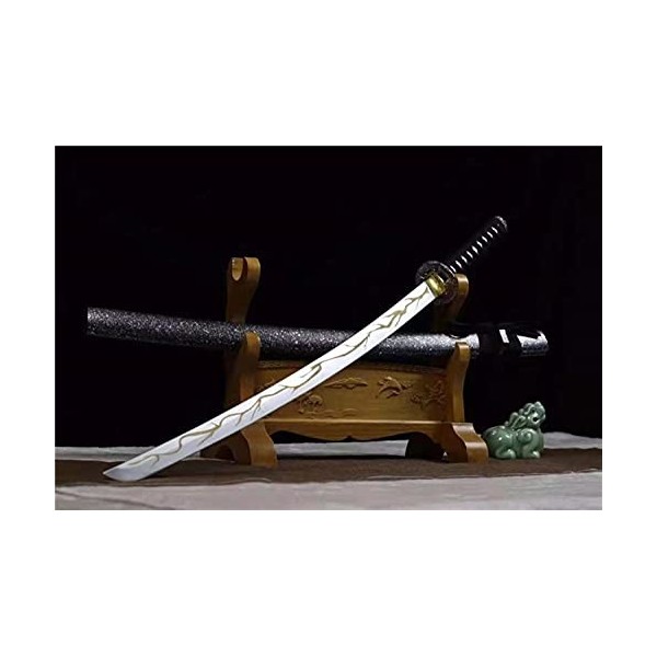 WFENG 102 Cm 1: 1 Arme Toyate Épée, Lame de Tunaigre de Démon Cos Katana Avec Gaine Accessoire DArme En Bois Cosplay Prop/Pu