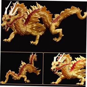 Totority 2 Pièces Jouet Dragon Doré Ornement Jouet pour Enfants Jouets pour Enfants Jouets pour Enfants Modèle De Dragon Joue