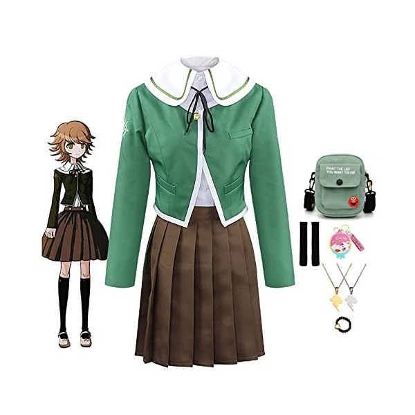 Anime Cosplay Vêtements Danganronpa Chihiro Fujisaki Uniforme Mascarade Danse Soirée Jewelry Accessories Carnaval Mardi Gras 