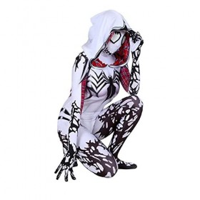 VVlight Spiderman Gwen Body Enfants Adulte Cosplay Costume Super-héros Impression 3D Déguisement Vêtements pour Fête Hallowee