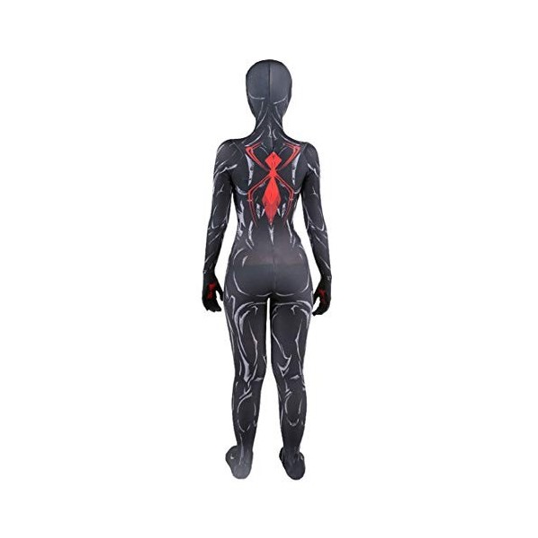 MODRYER Femme Spiderman Costume de déguisement Venom Black Widow Cosplay Jumpsuit Halloween Party Scarlett Johnson Superhero 