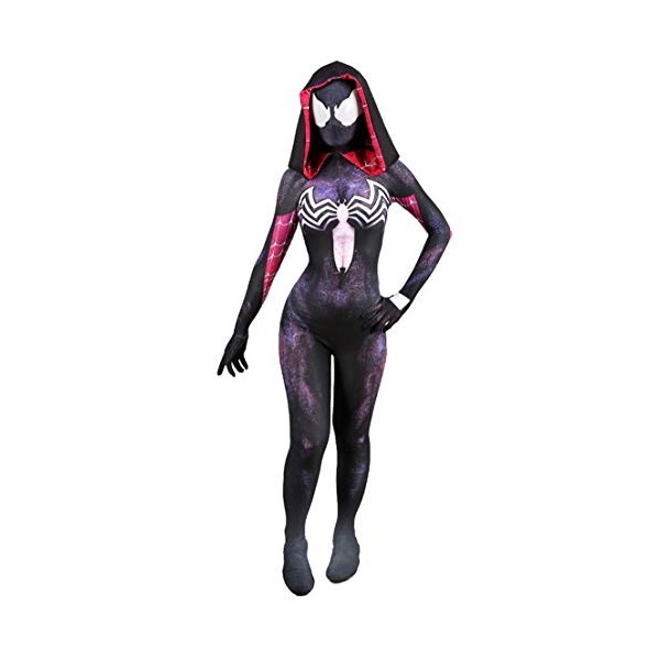 MODRYER Spider Man Costume Femme Gwen Cosplay Costume Costume Jumpsuit Venom Bodysuit Enfants Adultes superhéros Onesies Lycr