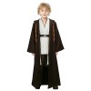 NUWIND Costume de Jedi pour Enfants Tunique Médiévale Cape à Capuche Robe Déguisement Costume de Chevalier Cosplay Halloween 