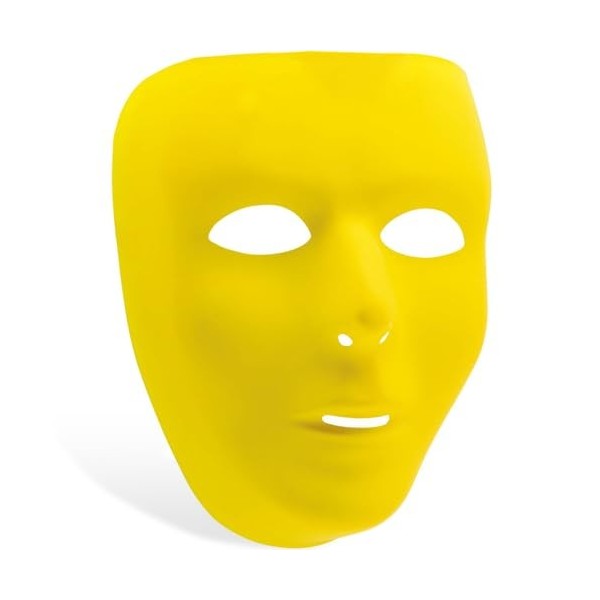 amscan Masque Complet Accessoire de fête, Jaune