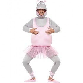 NET TOYS Costume dhippopotame Danseuse étoile déguisement Ballerine Tenue dhippo en Tutu Enterrement de Vie de garçon Anima