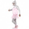 NET TOYS Costume dhippopotame Danseuse étoile déguisement Ballerine Tenue dhippo en Tutu Enterrement de Vie de garçon Anima