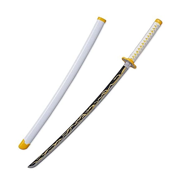 Cosplay Katanas, Lame Anime Ninja éPéE Jouets Accessoire En Bois, Accessoire DéPéE En Bois, Pour Demon Slayer,Agatsuma Zenit