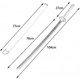Cosplay Katanas, Lame Anime Ninja éPéE Jouets Accessoire En Bois, Accessoire DéPéE En Bois, Pour Demon Slayer,Kochou Shinobu